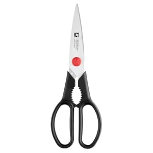 ZWILLING Twin L Vielzweckschere, 20cm, Küchenschere für Rechts- und Linkshänder, Rostfreier Spezialstahl, Schwarz