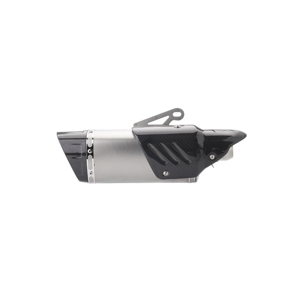 Silencieux d'échappement Couvercle De Protection Thermique Pour Échappement De Moto Pour, Boîtier En Fibre De Carbone Véritable, Tube De Protection Pour Silencieux Moto Silencieux
