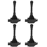 QUALINSIST Set of 4 Ignition Coil Pack Compatible for Nissan Juke/Rogue Sport/for Sentra 2011-2017 Automobiles Fits for OE: UF659 224481KC0A