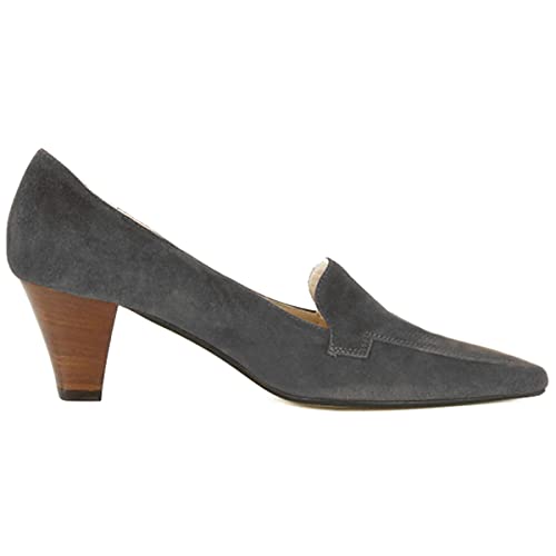 Image of LEHOOR Women Vintage Chunky Block Heel Pumps Shoes Square Pointed Toe Slip On Formal Office Work Business Loafers Shoes Suede Snakeskin Cone Heel Oxford Shoe Ladies Professional Chic Fall 4-11 M US