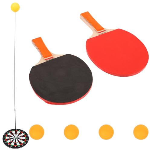 POPETPOP Interactivo De Tenis De Flexible 2 Raquetas 5 Raquetas Base Ventosas Entrenamiento y Juego