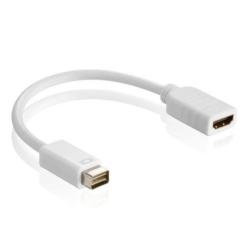HDGear DA010 Adaptateur Mini DVI vers HDMI (Mini DVI mâle vers HDMI femelle), 0,20m, blanc Cover