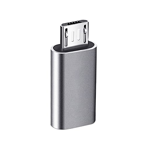 DIIOOMIEEU Fast Transmission for Type C Female to Male Adapter Black/Silver Metal