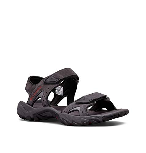 Columbia Men's SANTIAM 2 Strap Sport Sandal, Dark Grey, Rusty, 8 Regular US