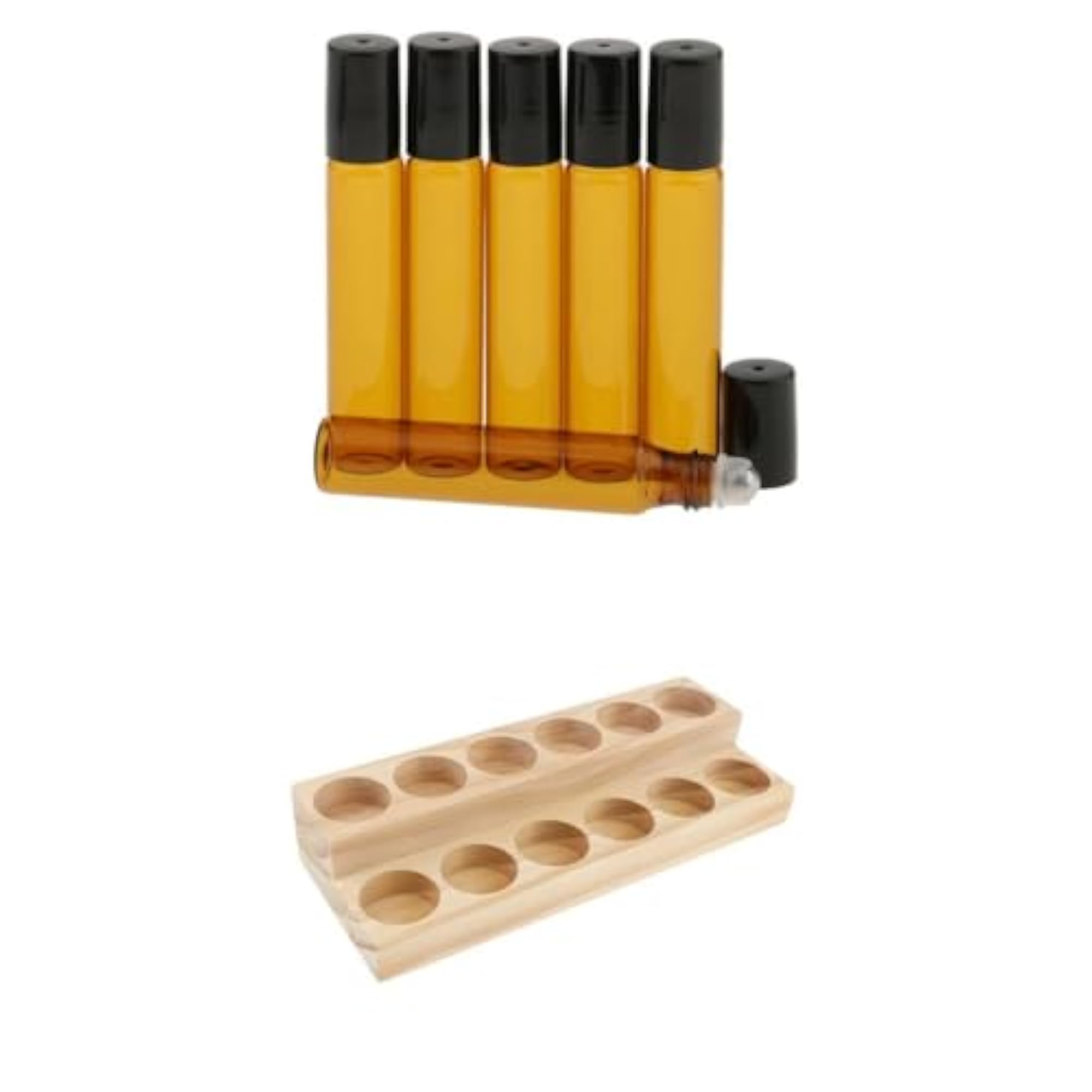 Wood Essential Oil Displaying Rack 2 Tiers Organizer