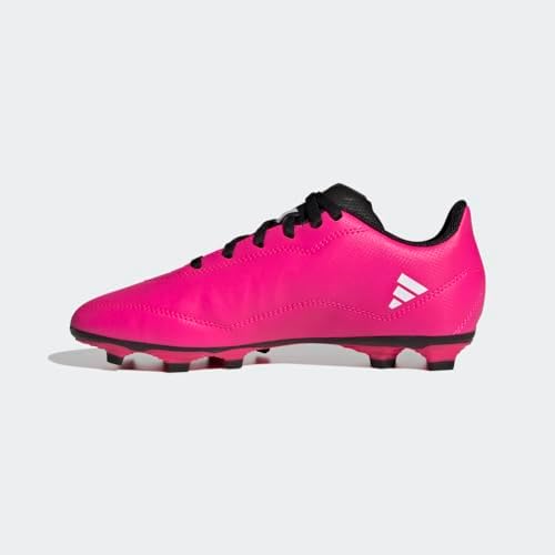 adidas X SPEEDPORTAL.4 Flexible Ground Soccer Shoe, Team Shock Pink/White/Black, 4.5 US Unisex Big Kid | Image 6