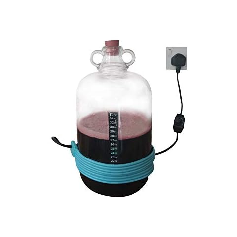 TopBrewing™ Heat Belt Pro with Variable Adjustable Temperature Control ☆ Perfect for Brewing Fermenting Home Brew Beer Wine Cider and Kombucha ☆ Free Thermometer ☆ Cover