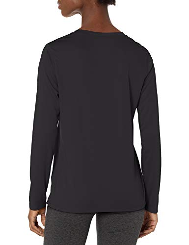 Hanes Women's Sport Cool Dri Performance Long Sleeve Tee, Black, Small