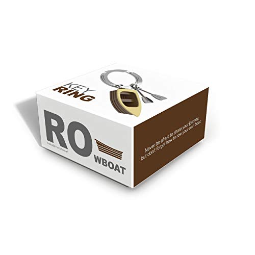 Portachiavi barca con remi, marrone, taglia unica