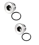 Olivia&Oliver 2pcs Stainless Steel Inner Hex Head Pipe Fitting Plug Oxygen O2 Sensor Bung M18x1.5...