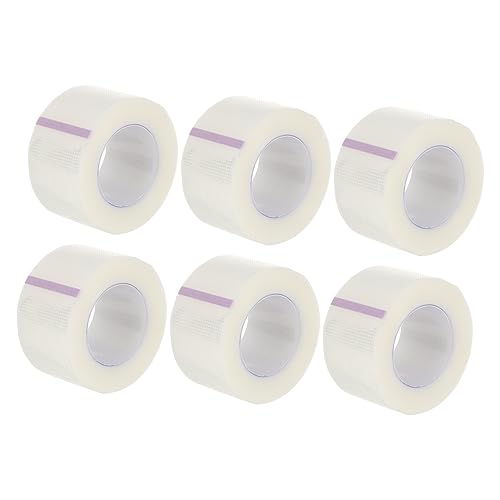 WOFASHPURET 6Rolls Clear Pe Medical Breathable and Comfortable First Aid for Sensitive Adhesion Without Irritation