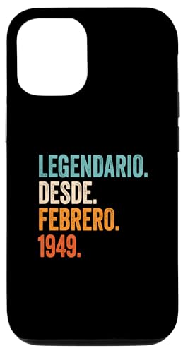 Carcasa para iPhone 13 Pro Legendario Desde Febrero 1949 años 75 aniversario cumpleaños
