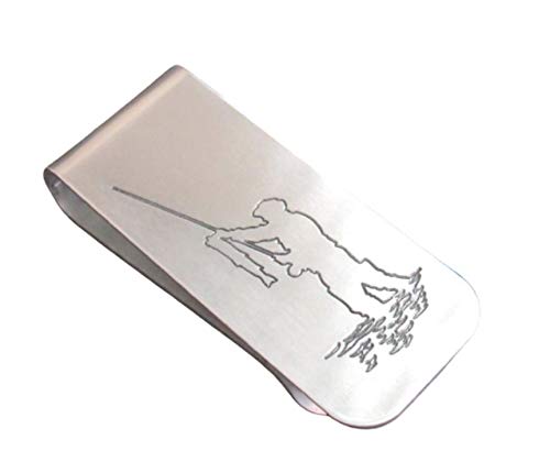 Fly Fishing Money Clip, Various Metals, Customize with Wording on Bothsides