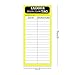120 Pcs Ladder Inspection Labels Vinyl Maintenance Label Yellow Safety Inspection Label for Safety Maintenance Industrial Iadder Inspection Accident Prevention Stickers(2x5 Inch)