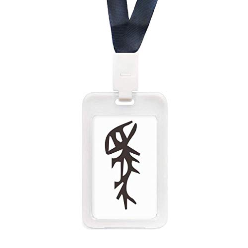 Porte-carte transparent Bone avec nom de famille chinois pour étui rigide et badge