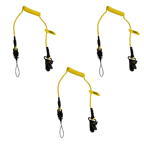 Cordón para casco retráctil BearTOOLS con ajuste universal anticaídas y doble fijación segura