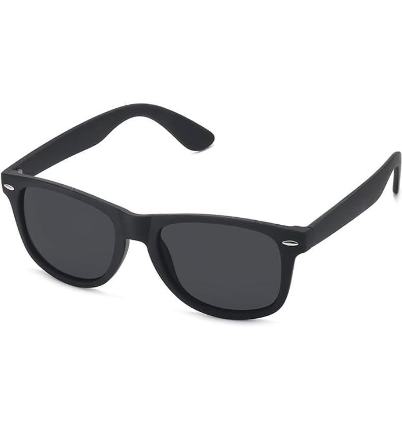 The Products Edge Sunglasses Men Polarized Sunglasses for Womens Classic Matte Black Frame UV Protection