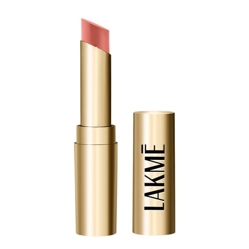 Lakme Unreal 3D Slim Bullet, Matte Lipstick, Lightweight shine, Nude Bae, 3.6g