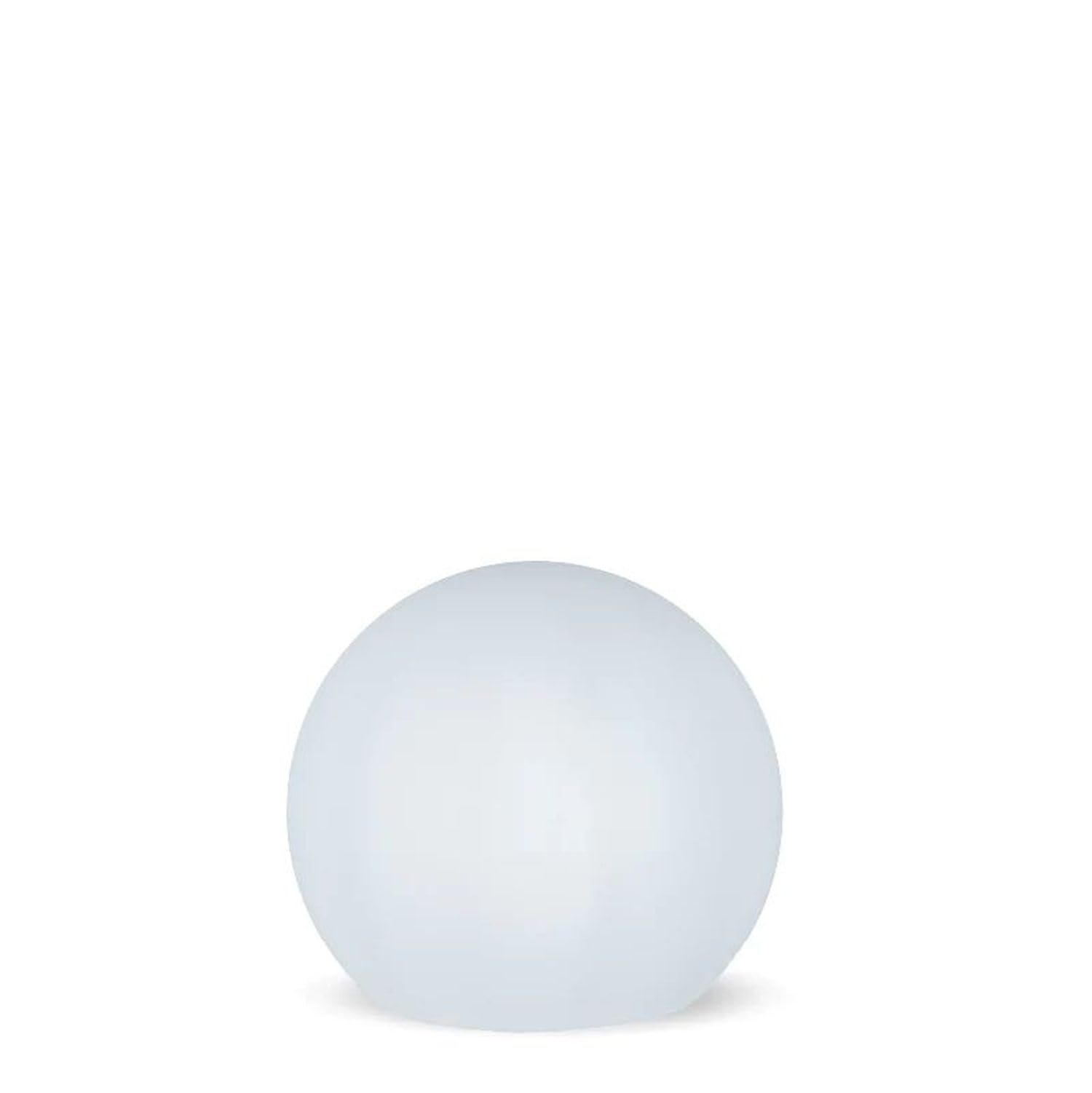 Licht-Erlebnisse LED Kugelleuchte Solar + RGBW Farbwechsler + Dimmer + Fernbedienung Ø 60 cm Weiß groß IP65 Gartenleuchte Terrasse Außenleuchte Garten Lampe