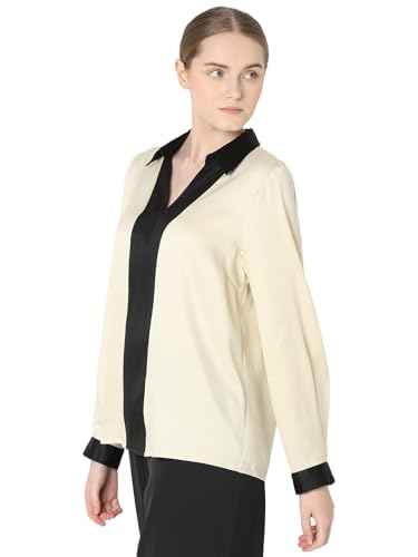 Image of VERO Moda Women's V-Neck Pleating Detail Top
