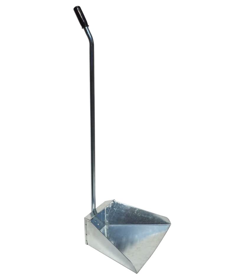 Le Plus de l'Entretien Pelle Metal Grande Capacite Manche Argente Style Flat Shovel
