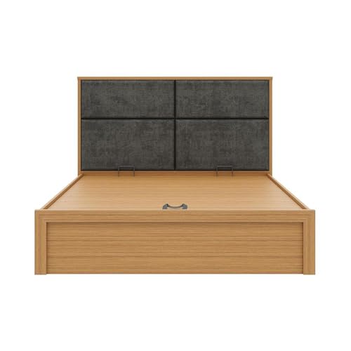Image of Wakefit Bed | 3 Yr Warranty | Bed Queen Size, Hydraulic Storage & Foam-Cushioned Upholstery Headboard, Density:680-750 kg /m, Termite & Borer Resistant, Fits Mattresses Up to 8 inches(Eclipse78x60-UT)