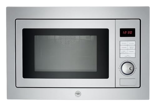 F.LLI BERTAZZONI, PROFESSIONAL, F457PROMWSX, Forno Microonde Combianto da Incasso con Grill, 5 Livelli Potenza, 10 Programmi Cottura, COLORE INOX, Misure in cm 60x38x45