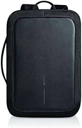 XDDesign P705.571 Bobby Bizz Anti Theft Compact Travel Laptop Backpack and Briefcase with USB Port, Integrated Lock, and Hidden Compartments, Black