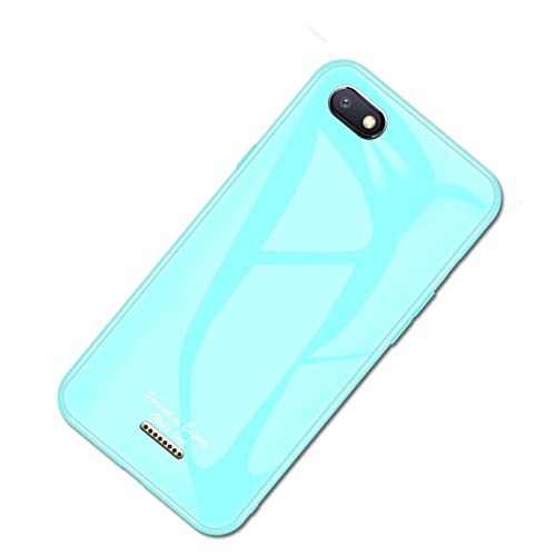Couverture de téléphone portable Xiaomi Redmi 6A, logement shell de remplacement bleu