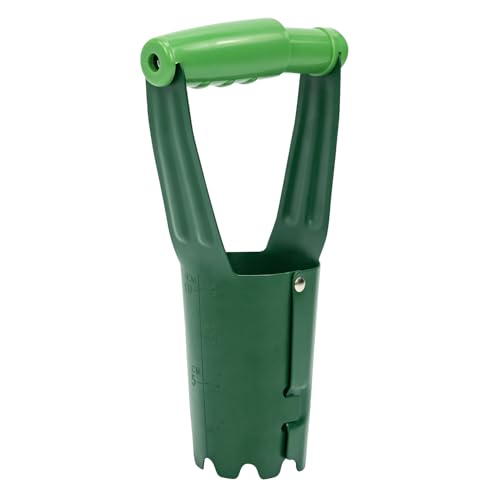 Owlett Bulb Planter Tool with 4 Inch Depth Mark, Garden Bulb Transplanter Tool with Soil...