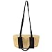 H.S.G.K Damen Sommer Strohkorb Strand Schultertasche gewebt Tote Handtasche Crossbody klein