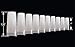 Vivace 2Pack Natural/Clear Half Moon 102 Acrylic False Fake Nail Tips (Total 204Tips) 10Sizes For Nail Salon Nail Shop (Half Moon)