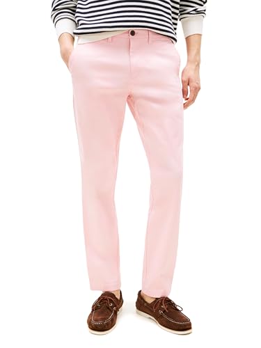 Image of Tommy Hilfiger Men's Stretch Cotton Chino Pants in Slim Fit