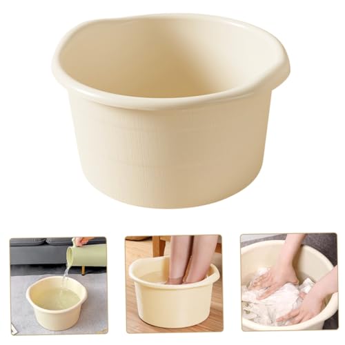 Bañera para pies de plástico Alipis color beige miniatura 6