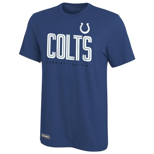 Outerstuff NFL Men's Indianapolis Colts Short Sleeve Performance T-Shirt Top, Huddle Up Size XXL