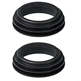 Wassertank WC Abwasserrohr Dichtungsring 2 Stück für 90 mm bis 110 mm Drainagerohranschluss, Gummi-Rohradapter für private und gewerbliche Sanitärsysteme (drei Etagen)