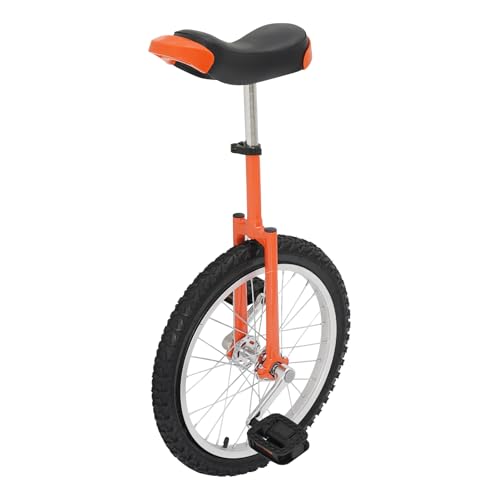 Image of DYNAMI Unicycle with Excellent Steel Frame,Leakproof Tire,Adjustable Height,Curved PU Seat,Mute Bearing,Anti-Slip Designs,for Outdoor Sports Fitness Exercise