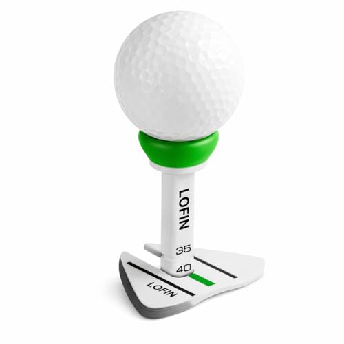 LOFIN Adjustable Height Golf Tees (4-Pack, 35–55mm) – Reusable Plastic