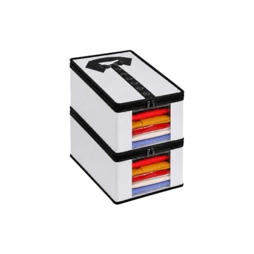 Image of Foldable & Durable Wardrobe Organizer | Non Woven Shirt Organizer for Home & Traveling with Transparent Window. (2)