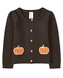 Gymboree Girls and Toddler Long Sleeve Cardigan Sweaters, Pumpkin Brown, 7