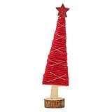 Figura de Papá Noel de fieltro con base de madera para repisas del hogar