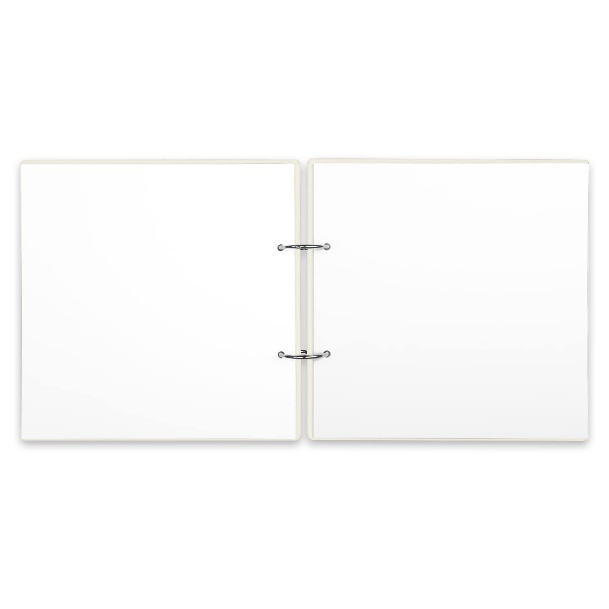 Hochzeit Gästebuch Holzcover 215 x 215 mm personalisiert mit 144 Naturpapier Innenseiten - Eigene Druckdatei