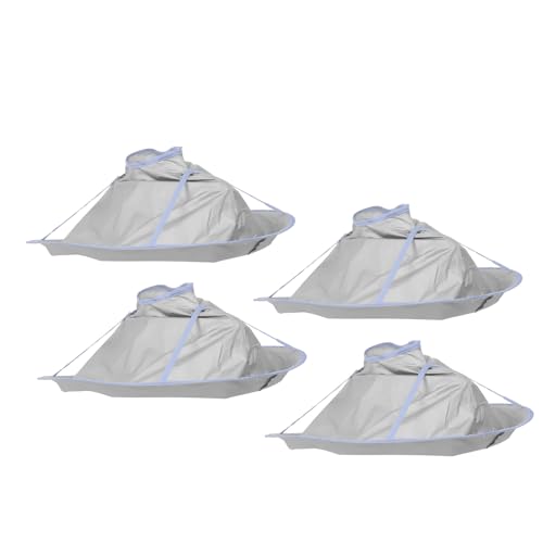 TOPPERFUN Mantello da Barbiere Pieghevole per Taglio Chioma 4 Pezzi Grembiule per Taglio di Chioma Adulto da Parrucchiere Leggera e Protettiva per Salone e Uso Domestico