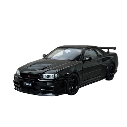 Nissan Skyline GT-R R34 1:18 le cadeau idéal pour amateur de voiture miniature noire