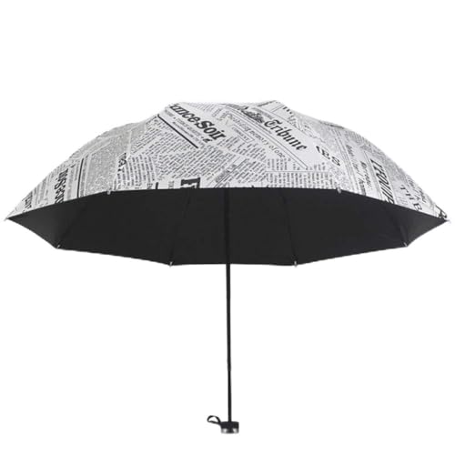 Parapluie de mode motif journal pliable pour rester élégant et protégé en plein air