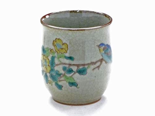 Kutani Hyakkaen small teacup single item bird tree kinshibai ni tori feat.decorated base