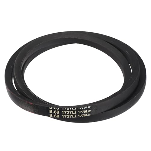 Image of uxcell 3 Pack B68 Classic Wrapped V-Belt, 71 inch Outside Circumference Wrapped Industrial Rubber V-Belt B Profile V-Belt for Industrial Machinery Equipment, Black