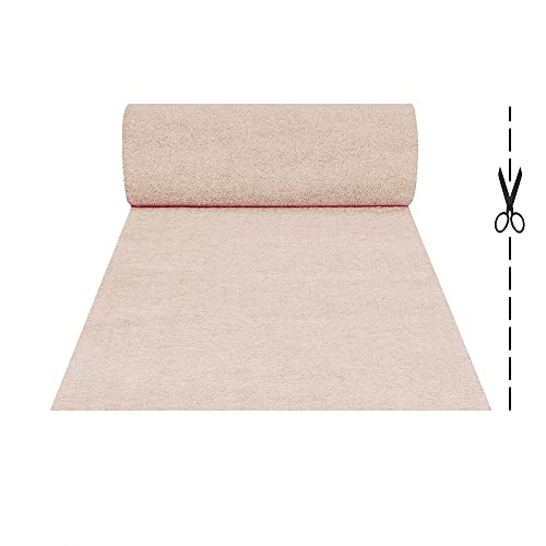 OLIVO.shop | Rouleau de passage ivoire sur mesure effet moquette pour mariage et événements,...