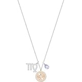 Swarovski Pendente Zodiac, Vergine, Lilla, Placcatura Rodio