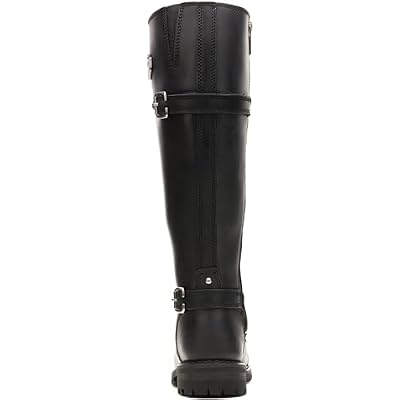 Harley-Davidson FOOTWEAR Womens Beechwood Leather Tall Riding Casual Boots Knee High Low Heel 1-2